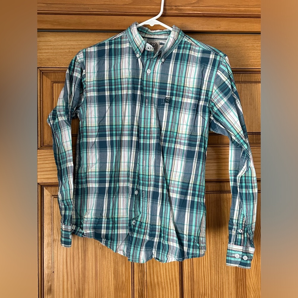Boys cinch button up shirt size large
